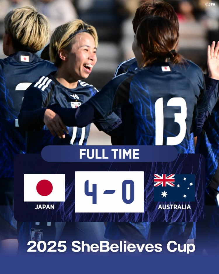  熱身賽日本女足4-0澳大利亞女足，田中美南2射1傳&長(zhǎng)谷川唯任隊(duì)長(zhǎng)