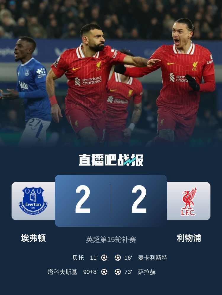  劉語熙評默西塞德德比：場面勝過比分，奧利弗又一次當“主角”