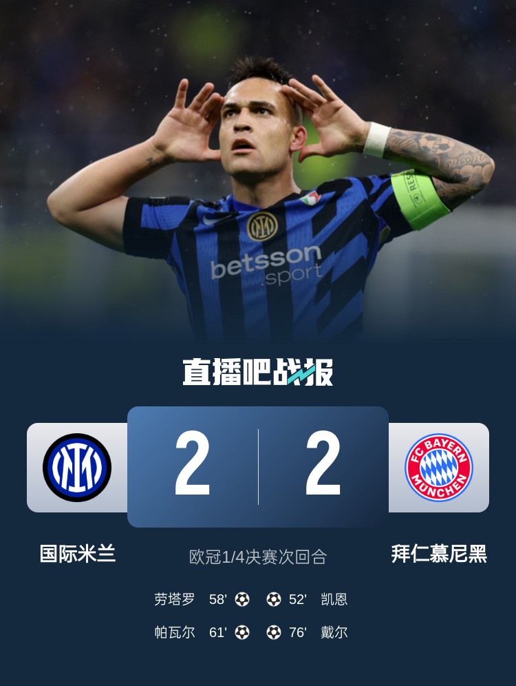  黑色3分鐘！拜仁3分鐘丟2球遭國(guó)米淘汰 去年3分鐘丟2球遭皇馬絕殺